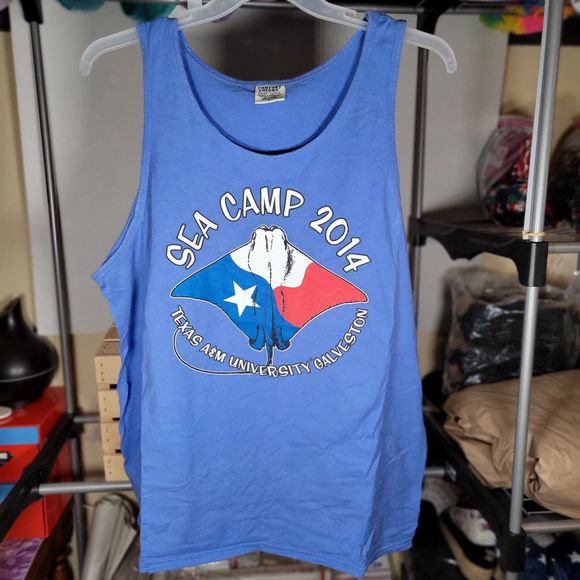 Texas A&M University Galveston Sea Aggie Camp 2014 Graphic Blue - Size Large - Picture 2 of 5